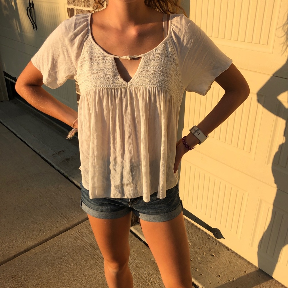 American Eagle White Blouse